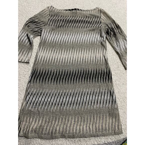 Elif for Jordan Taylor Womens Size Small Bell Sleeve Dress Brown Gray *tiny flaw - Picture 7 of 11